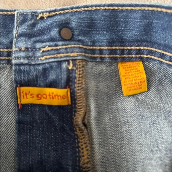 Hollister Distressed Denim Mini Skirt Blue Frayed Hem Size 5 - Picture 4 of 13